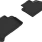 3D MAXpider 19-22 BMW X7 (G07) Kagu 2nd Row Floormats - Black