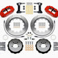 Wilwood Narrow Superlite 6R Front Hat Kit 14.00in Red 1999-2012 Subaru WRX w/Lines