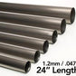 Ticon Industries 2.13in Diameter x 24..0in Length 1.2mm/.047in Wall Thickness Titanium Tube