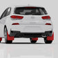 Rally Armor 19-21 Hyundai Elantra N Line Black UR Mud Flap w/ White Logo