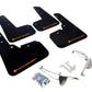 Rally Armor 13-17 Subaru XV Crosstrek Black Mud Flap w/ Orange Logo