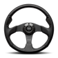 Momo Jet Steering Wheel 350 mm -  Black AirLeather/Black Spokes