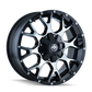Mayhem 8015 Warrior 18x9 / 6x135 BP / 18mm Offset / 106mm Hub Black/Machined Face Wheel
