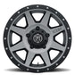ICON Rebound 18x9 5x150 25mm Offset 6in BS 110.1mm Bore Titanium Wheel