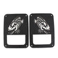 Fishbone Offroad 07-18 Jeep Wrangler JK - Black Textured Powdercoat Tail Light Covers