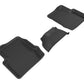 3D MAXpider 2015-2019 Fiat 500X Kagu 2nd Row Floormats - Black