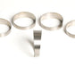 Ticon Industries 2in 45 Degree 3in CLR Tight Radius 1mm Wall Titanium Pie Cuts - 5pk