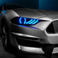 Oracle 18-21 Ford Mustang Dynamic DRL Upgrade w/ Halo Kit & Sequential Turn Signal - ColorSHIFT