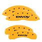 MGP 4 Caliper Covers Engraved Front & Rear MOPAR Yellow finish black ch