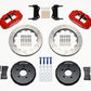 Wilwood Narrow Superlite 6R Front Hat Kit 13.06in Red Nissan 350Z/Fiti G35