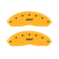 MGP 4 Caliper Covers Engraved Front & Rear MGP Yellow Finish Black Char 2003 Honda Accord