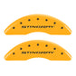 MGP 4 Caliper Covers Engraved Front & Rear Stingray Yellow finish black ch