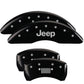MGP 4 Caliper Covers Engraved Front & Rear MGP Black finish silver ch