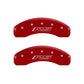 MGP 4 Caliper Covers Engraved Front & Rear Gen 5/RS Red finish silver ch