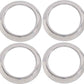 Kentrol 07-10 Jeep Wrangler JK Air Vent Bezels 4 Pieces - Polished Silver