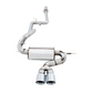 AWE Tuning Ford Focus ST Touring Edition Cat-back Exhaust - Resonated - Chrome Silver Tips