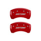 MGP 4 Caliper Covers Engraved Front & Rear Daytona Yellow finish black ch