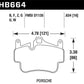 Hawk Porsche 911 ER-1 Endurance Racing Brake Pads (Works with Iron/Metal Rotors)