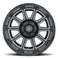 ICON Recoil 20x10 6x135 -24mm Offset 4.5in BS Gloss Black Milled Spokes Wheel