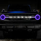 Oracle 21-22 Ford Bronco Headlight Halo Kit w/DRL Bar - Base Headlights ColorSHIFT -w/Simple Control