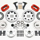 Wilwood Forged Dynalite Front Kit 11.75in Drilled Red 41-55 Cadillac