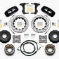 Wilwood AERO4 Rear Kit 14.00 Drilled 2005-2014 Mustang w/ BMR Suspn. w/Lines