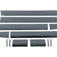 Putco 07-13 GMC Sierra Crew Cab 5.5ft Box - 6in Wide - 12pcs Black Platinum Rocker Panels