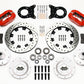 Wilwood Forged Dynalite Front Kit 12.19in Drill Red 1965-1969 Mustang Disc & Drum Spindle