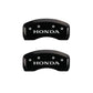 MGP 4 Caliper Covers Engraved Front & Rear Honda Black Finish Silver Char 2010 Honda Civic