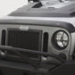 AVS 07-18 Jeep Wrangler Unlimited Ventvisor & Aeroskin Deflector Combo Kit - Matte Black