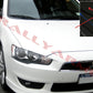 Rally Armor 07-17 Mitsubishi Lancer Black UR Mud Flap w/ Red Logo
