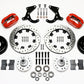 Wilwood Forged Dynalite Front Kit 12.19in Drilled Red 55-57 Chevy