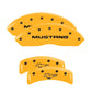 MGP 4 Caliper Covers Engraved Front & Rear MGP Yellow Finish Black Characters 2010 Ford F-150