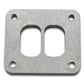 Vibrant Divided Turbo Inlet Flange for Borg Warner S-Series Divided T4 - 304 Stainless Steel