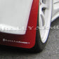 Rally Armor 07-17 Mitsubishi Lancer Red UR Mud Flap w/ White Logo