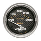 AutoMeter Gauge Water Temp 2-5/8in (66.7mm) 100-250F Electric Carbon Fiber