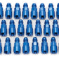 Russell Performance Adapter -6 AN Male to 5/16in Quick Disconnect Screw - Blue (Bulk Pkg 25)