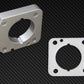 Torque Solution Throttle Body Spacer (Silver): Honda Civic LX/EX/DX 2006-2011