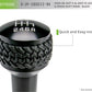 DV8 Offroad 2005-2010 Jeep TJ/JK 6-Speed Shift Knob Black Finish