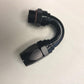 Fragola -12AN Male Rad. Fitting x 150 Degree Pro-Flow Hose End - Black