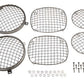 Kentrol 76-86 Jeep Wire Mesh Guard Set 6 Pieces CJ - Polished Silver