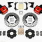 Wilwood Combination Parking Brake Rear Kit 11.00in Drilled Red Civic / Integra Drum 2.71 Hub Offset
