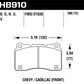 Hawk 15-16 Cadillac XTS / Chevrolet Corvette HP+ Front Brake Pads