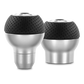Momo Race Shift Knob - Aluminum, Black Airleather Insert