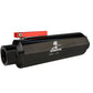 Aeromotive In-Line AN-12 Filter w/Shutoff Valve 100 Micron SS Element - Black Anodize Finish