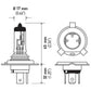 Hella Bulb H4 12V 60/55W P43t T4.625 +50