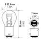 Hella Bulb 2057 12V 27/7W BAY15d S8