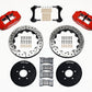 Wilwood Narrow Superlite 6R Front Hat Kit 12.88in Drill Red 1994-2004 Mustang