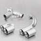 Remus 2012 BMW 3 Series F30 LCI Sedan / F31 LCI Touring Chrome 76mm Straight Cut Tail Pipe Set