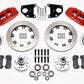 Wilwood Dynapro 6 Front Hub Kit 12.19in Red 62-72 CDP B & E Body-Drum